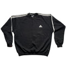 Adidas Black and White Vintage Jumper (L)