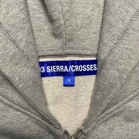 93 Sierra Crosses No Drugs Grey and Blue Hoodie (M)