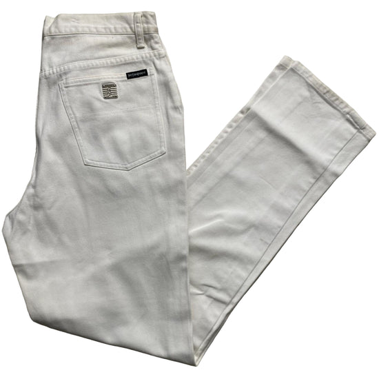 YSL Yves Saint Laurent Vintage White Baggy Jeans (34W)