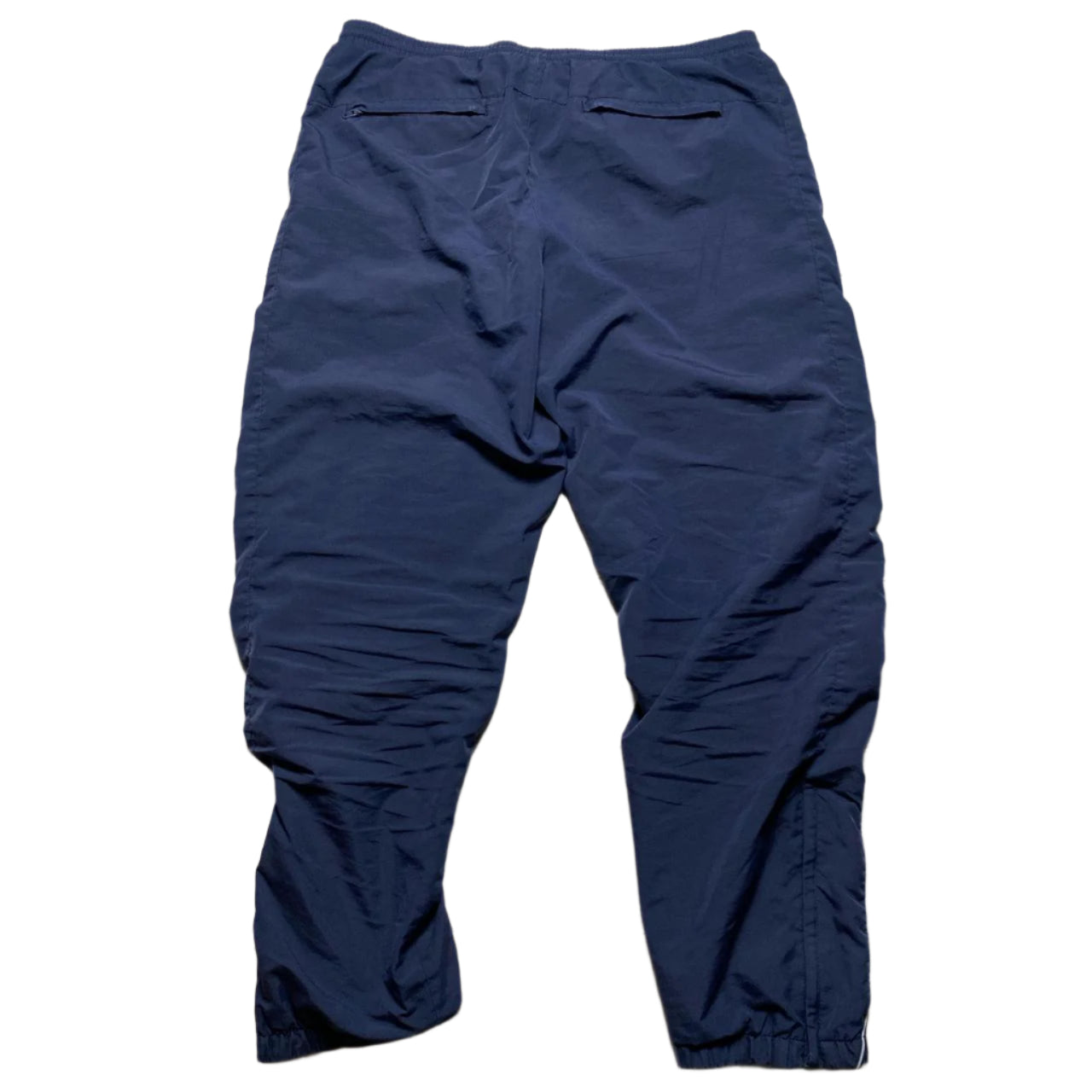 Umbro Navy and Grey Trackpant Shell Baggy Bottoms (L)
