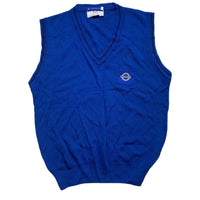 Vintage 90’s workwear Blue Vest Gilet Jumper (S)