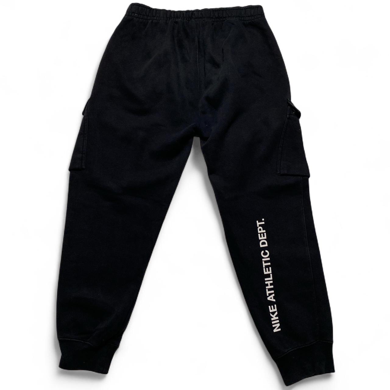 Nike Black White and Green Swoosh Joggers