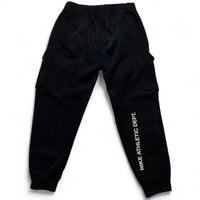 Nike Black White and Green Swoosh Joggers