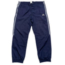 Adidas Navy and Grey Shell Trackpant Vintage Baggy Bottoms (L)
