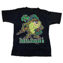 Taz Tasmanian Devil Warner Brothers 1996 90’s Black Irish Fever T Shirt (L)