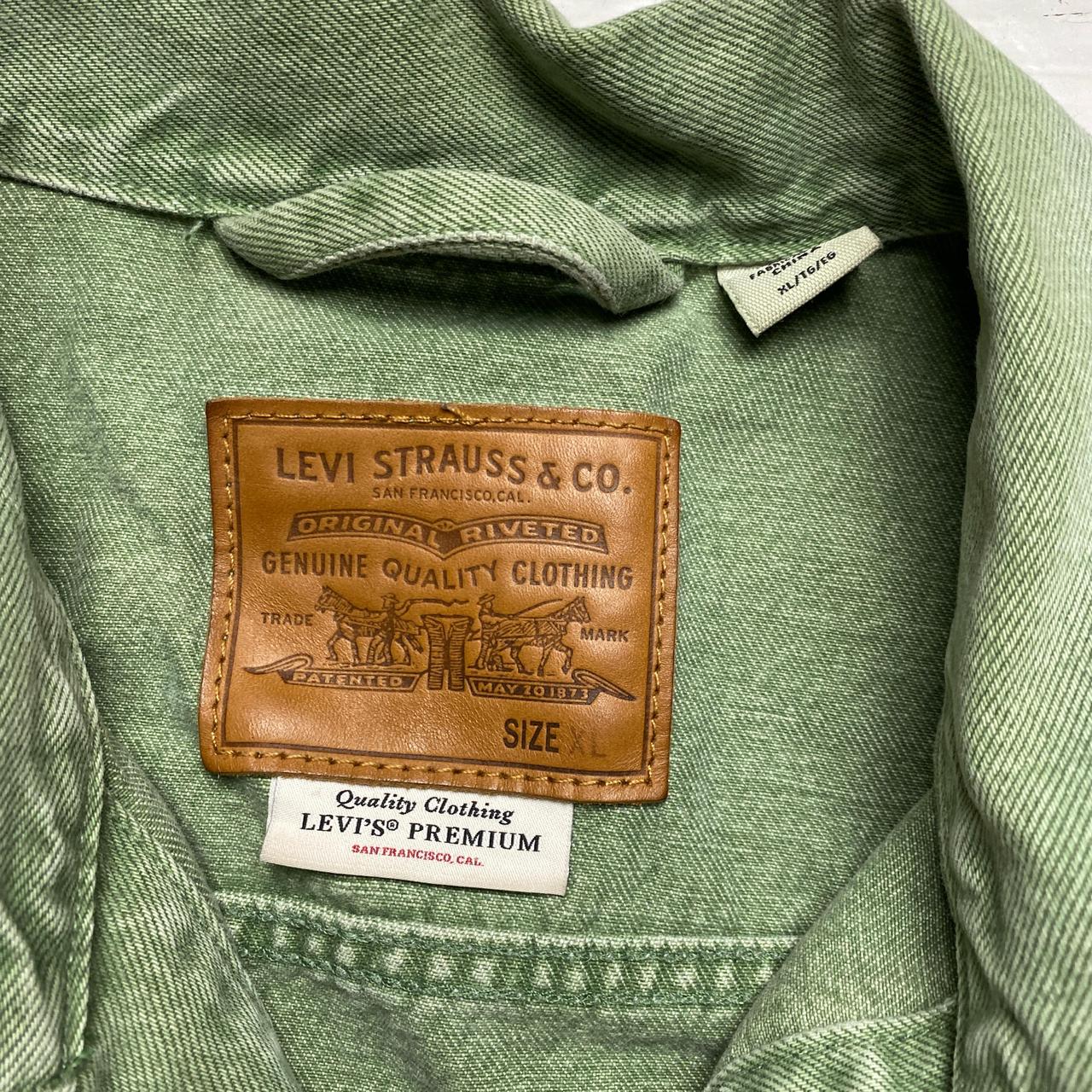 Levis Green Denim Jacket (XL)