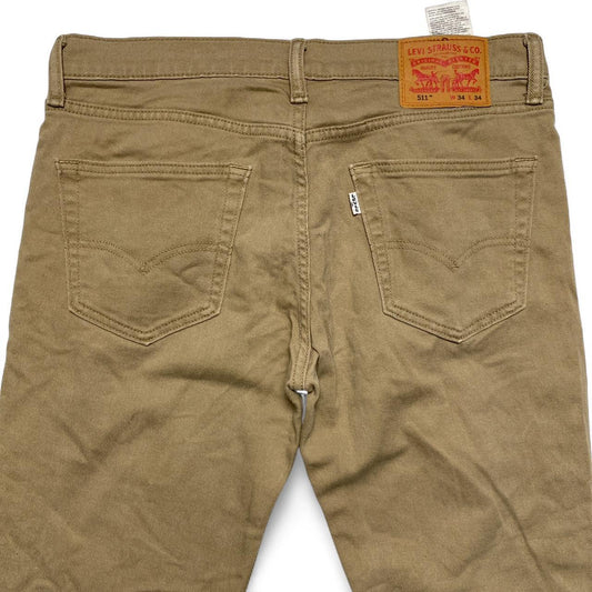 Levis 511 Sand Brown Slim Jeans