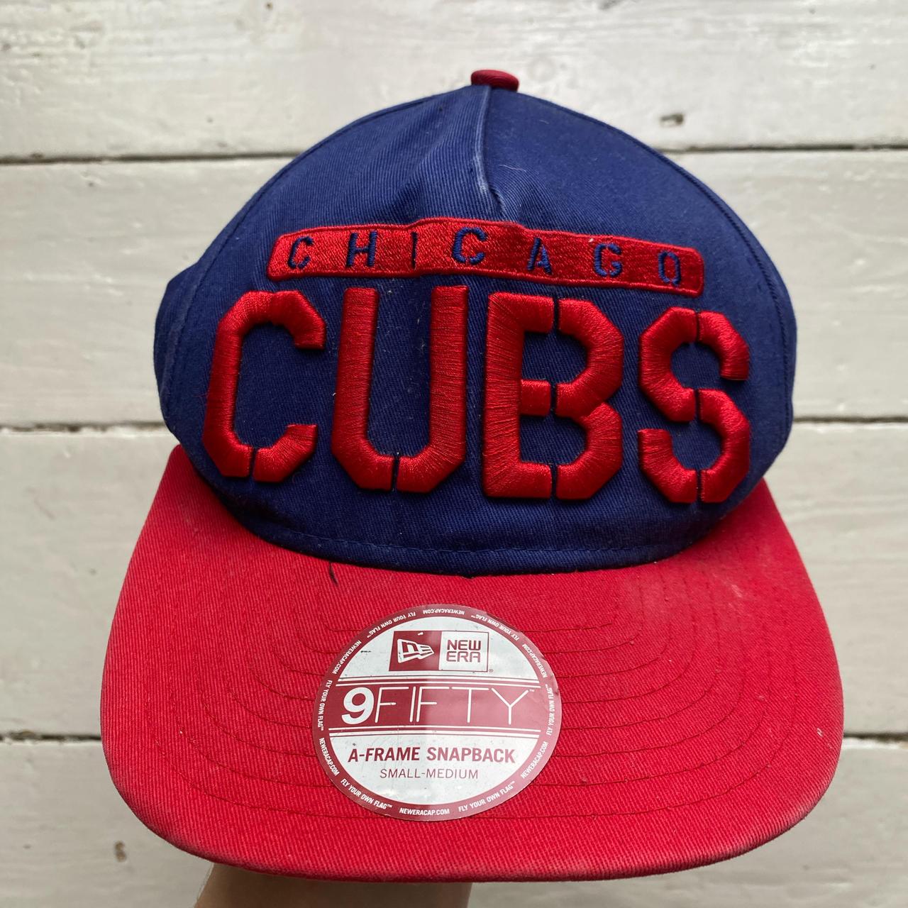 Chicago Cubs Blue and Red Snapback Cap