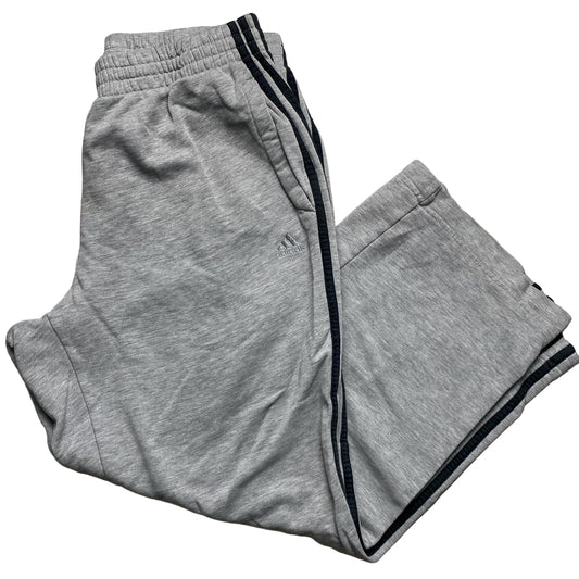 Adidas Performance Essentials Grey and Navy Baggy Joggers (XL)