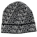 Moschino Monogram Black and White Beanie Vintage Hat
