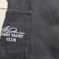 A1 Denim Soho Yacht Club Black Baggy Carpenter Cargo Denim Jeans (34W)