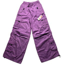 Criminal Damage Purple Pink Cargo Combat Baggy Trousers (XS)