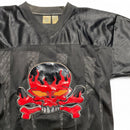 South Central Y2K Skull Flames Vintage Black Jersey (L)