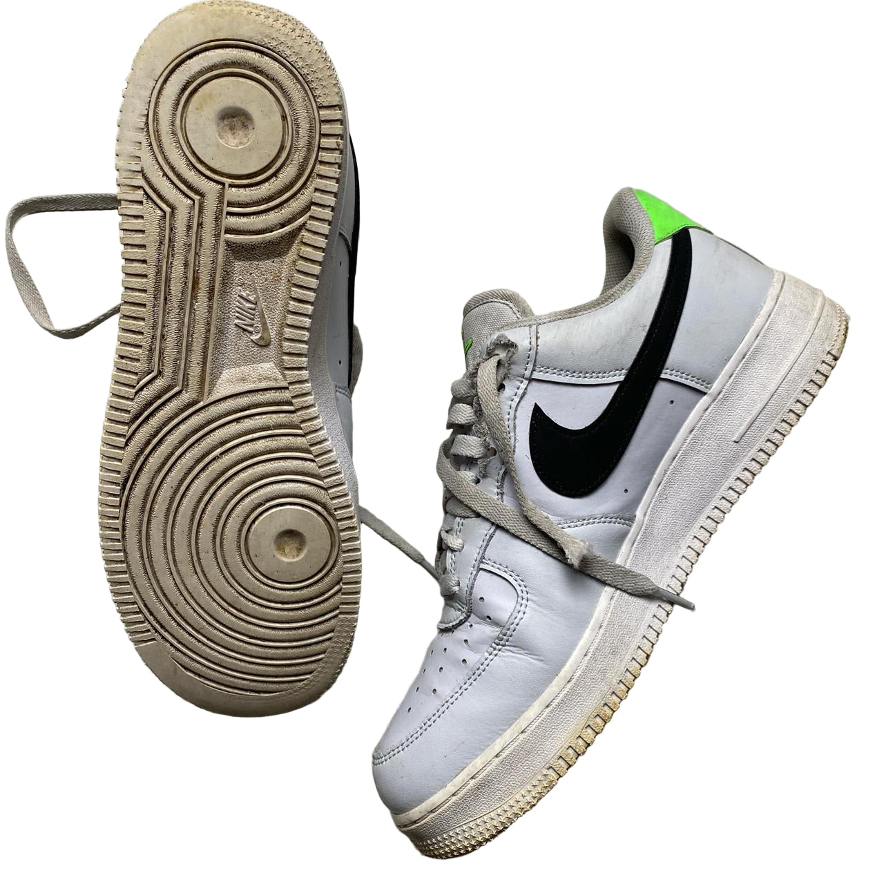 Nike Air Force 1 Grey/White and Black (UK 9)
