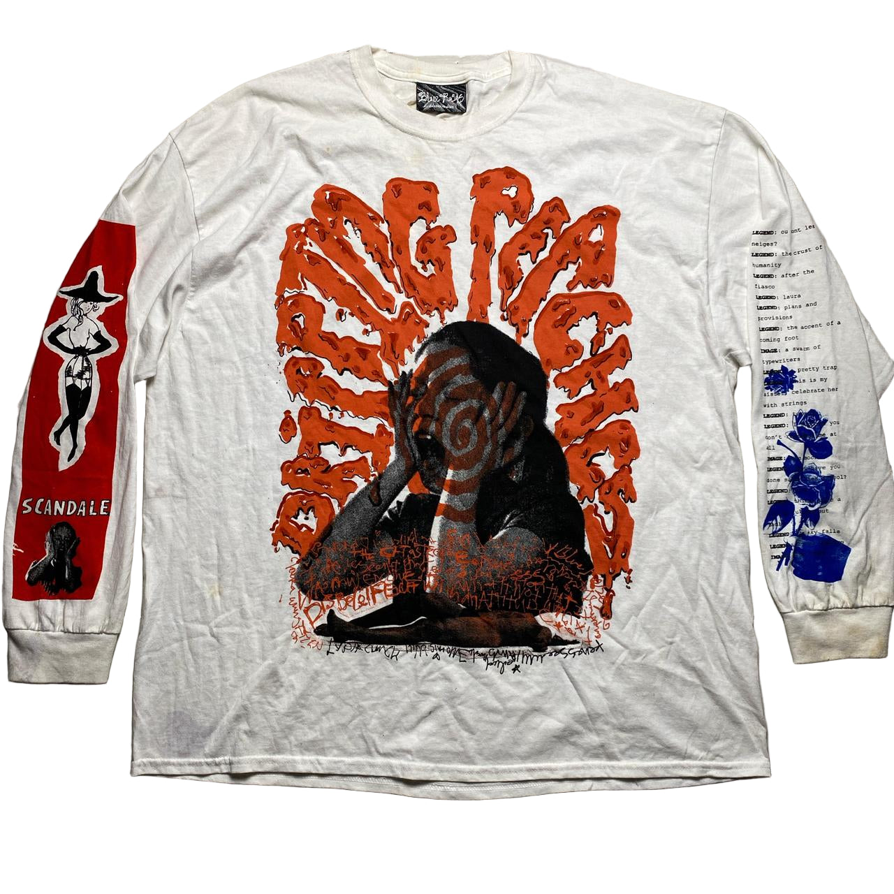 Dripping Peaches Vintage 90’s Long Sleeve T Shirt (XL)