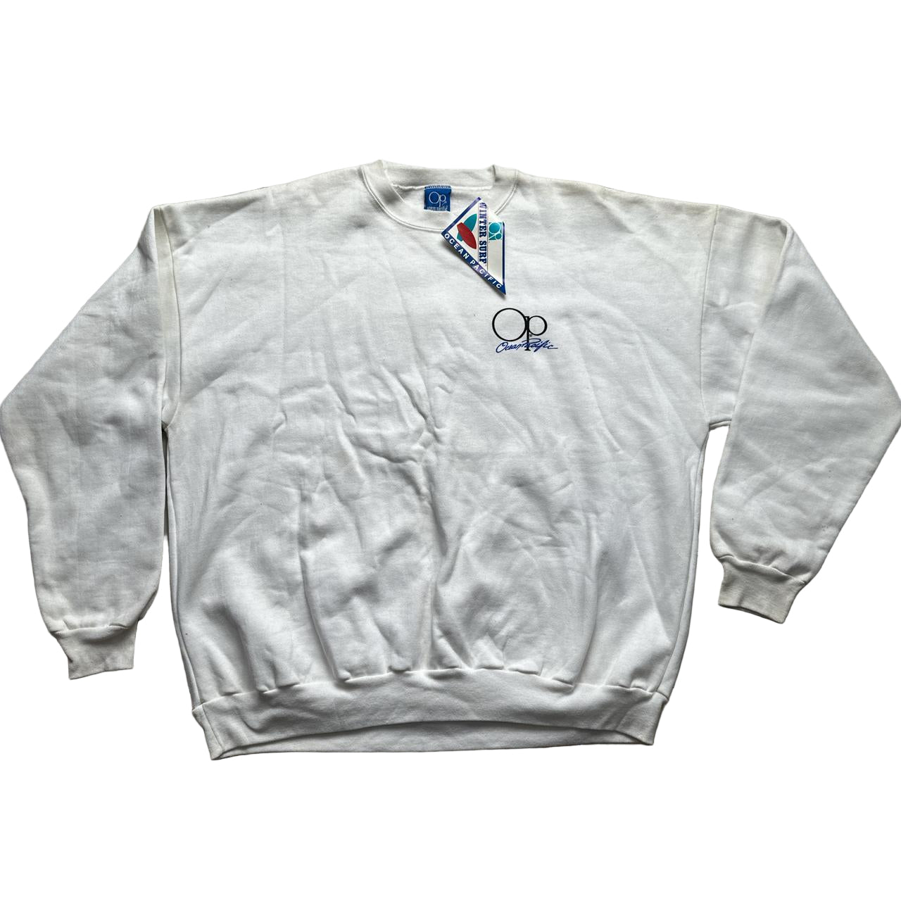 Ocean Pacific Vintage White Senor Chili Surfer Cartoon Jumper (XL)