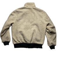 Palace Black and Cream Sherpa Reversible Bomber Jacket (L)