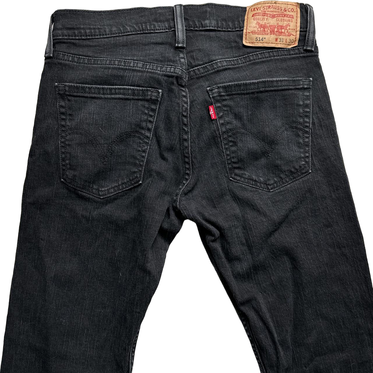 Levis 514 Dark Black Jeans (31W)
