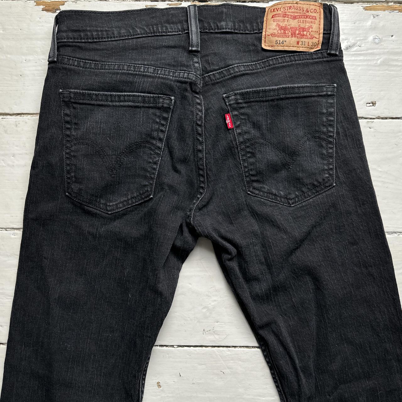 Levis 514 Dark Black Jeans