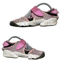 Nike Air Rift Pink White and Black Tweed Vintage 2005 Tabi Split Toe Shoes (UK 6.5)