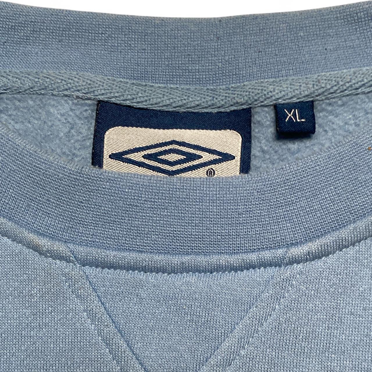 Umbro Vintage Light Blue And White Jumper