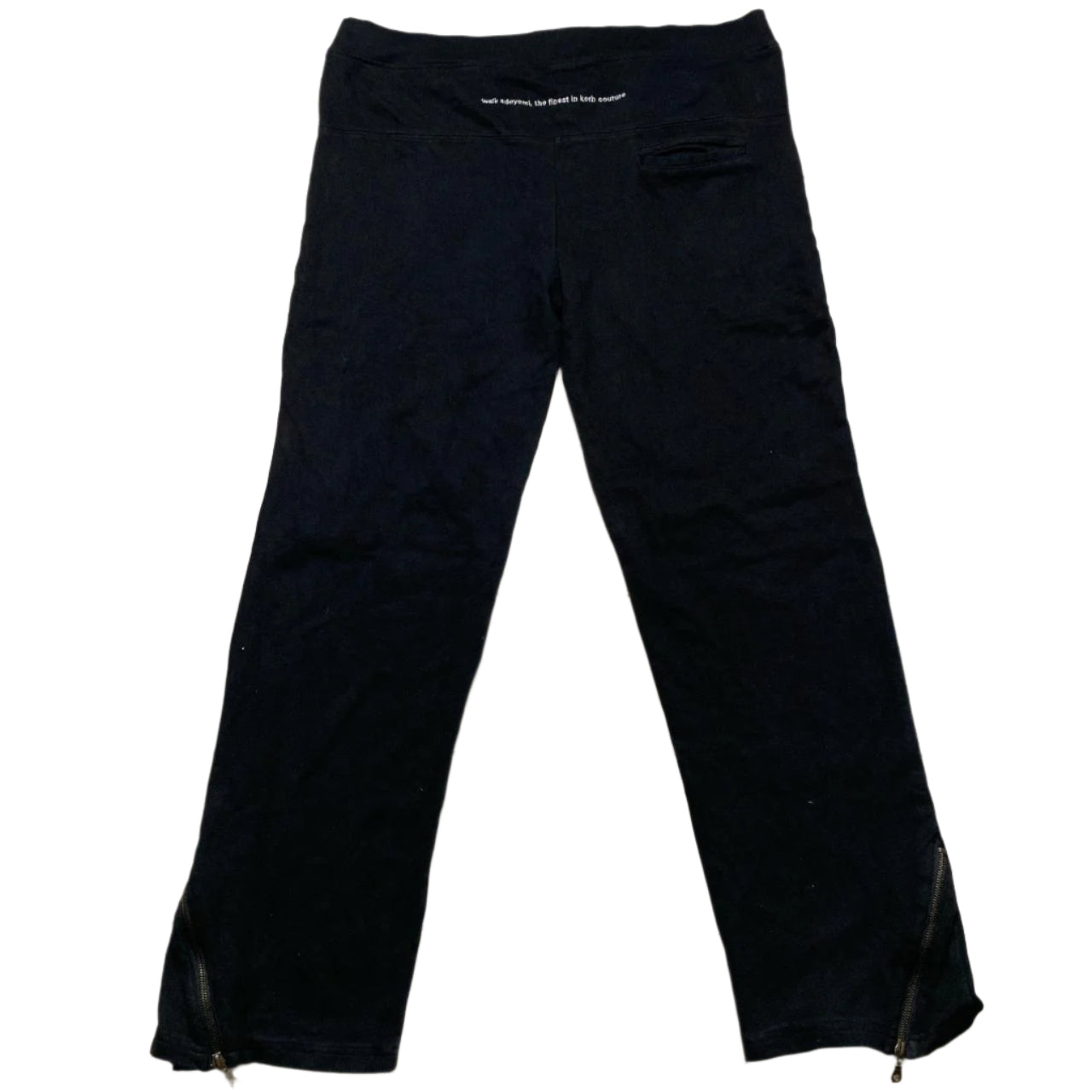 B Side Wale Adeyemi Black and White Baggy Y2K Grime Joggers (L)