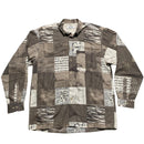 Rian Rucci Vintage Multi Print Shirt Grey and White (L)