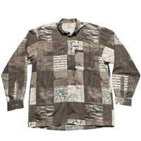 Rian Rucci Vintage Multi Print Shirt Grey and White (L)