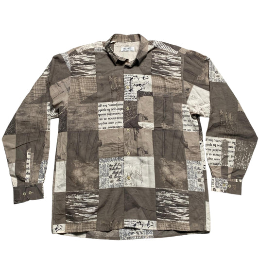 Rian Rucci Vintage Multi Print Grey and White (L)