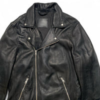All Saints Black Leather Biker Jacket (S)