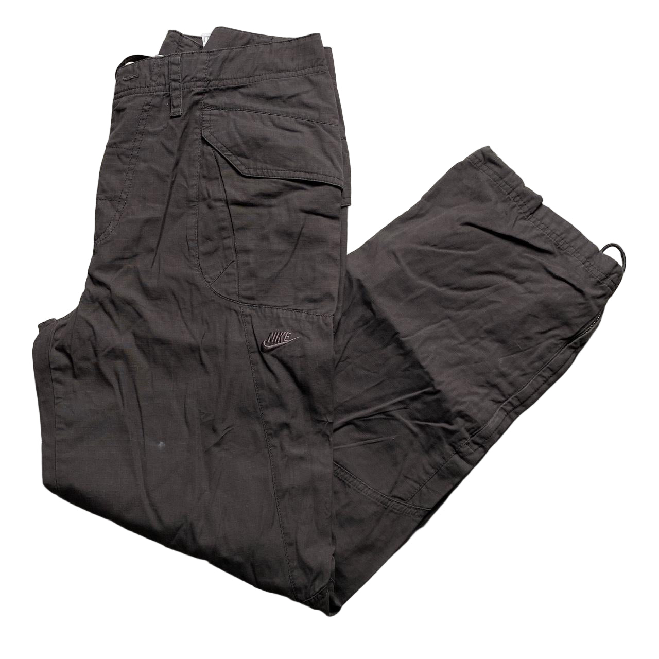 Nike Vintage Baggy Brown Cargo Combat Trousers (34W)