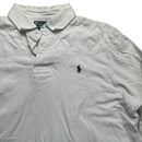 Polo Ralph Lauren White and Navy Rugby Polo Long Sleeve Shirt (XL)
