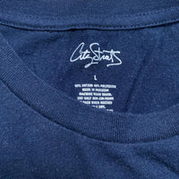 Navy Blue USA Womens T Shirt (L)
