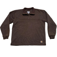 Carhartt 90’s Brown Vintage Quarter Zip Jumper (L)