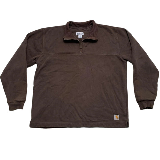 Carhartt 90’s Brown Vintage Quarter Zip Jumper (L)