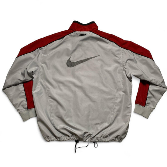 Nike Vintage Clima Fit Y2K Silver Black and Red Shell Tracksuit Jacket