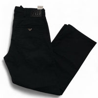Armani Jeans Jet Black Trouser Jeans (34W)