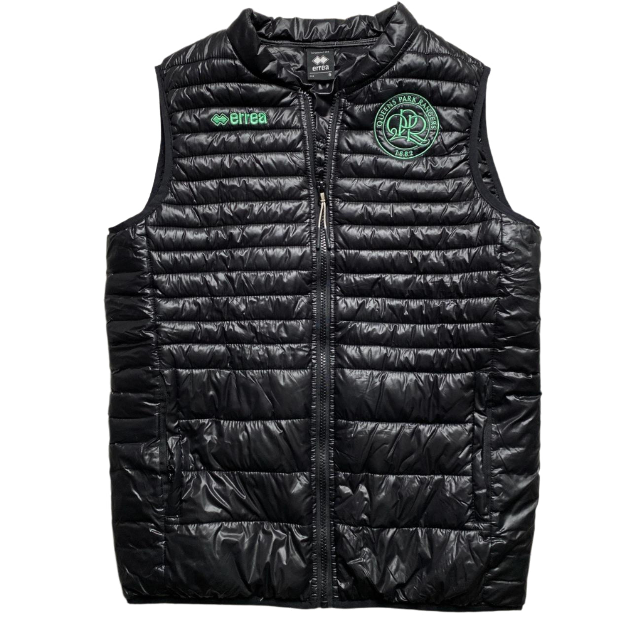 QPR Queens Park Rangers Black and Green Errea Gilet (S)