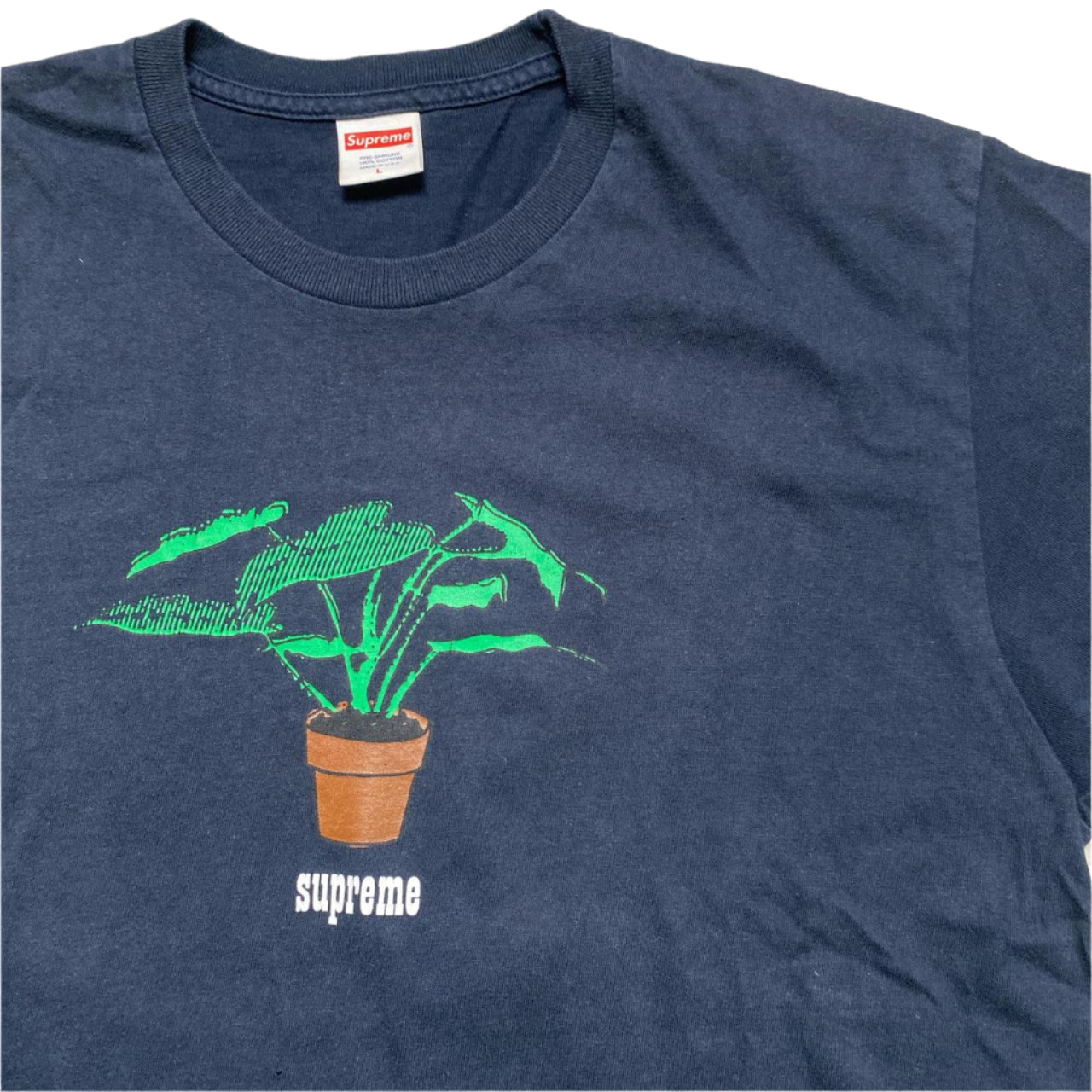 Supreme Plant Pot Navy T Shirt (L)