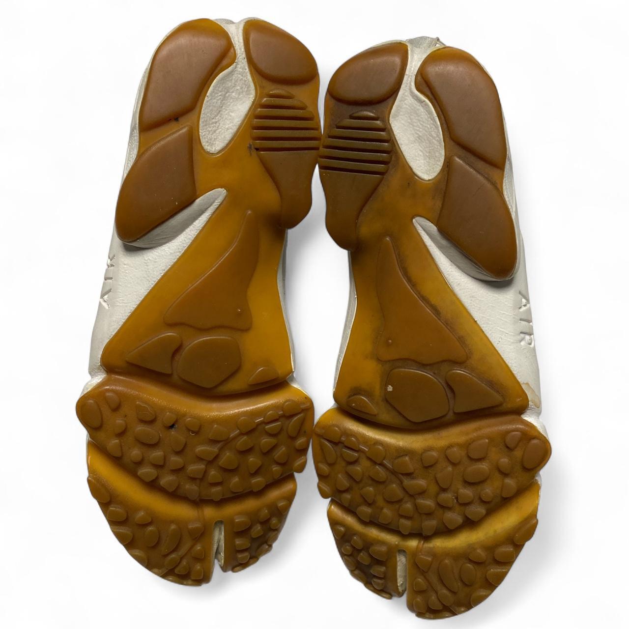 Nike Air Rift White and Brown Gum Sole Sandal Trainers (UK 9)