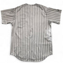Chicago White Sox MLB Vintage Y2K Pinstripe White And Black Baseball Jersey (M)