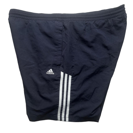 Adidas Navy and White Shell Shorts (XL)