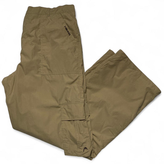 Head Tennis Vintage Trackpant Cargo Shell Bottoms Tan