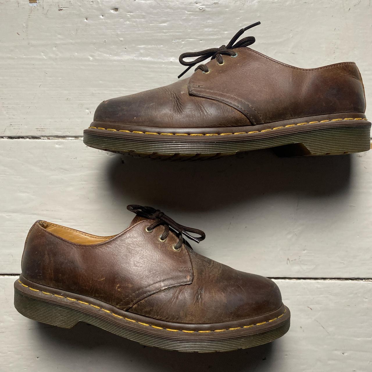 Dr Martens Brown Low Leather Boots