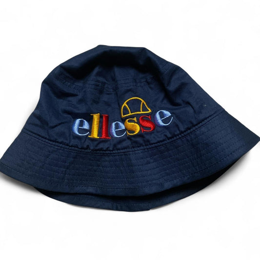 Ellesse Navy Multi Colour Logo Bucket Hat