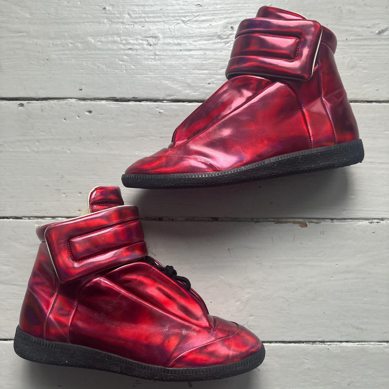 Maison Margiela Reflective Red Future Space Boots Wear Garson