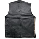 Leather Vest Gilet Black (M)