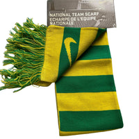 Brazil Nike Vintage y2k Yellow and Green Football Scarf