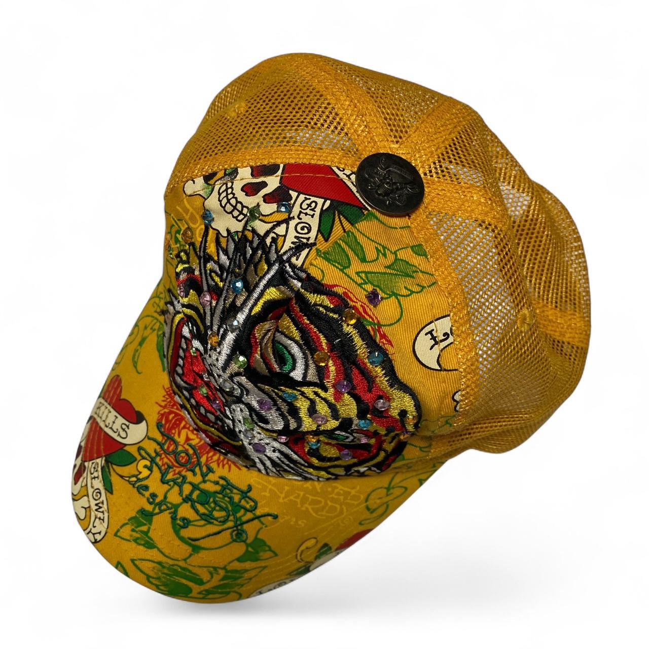 Ed Hardy y2k Trucker Tiger Embroidery Cap