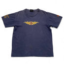 Independent Skateboarding 90’s Vintage y2k Navy and Yellow T-Shirt (M)